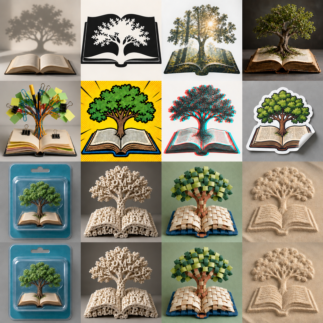 Revealing shadow: generated comparison specimen